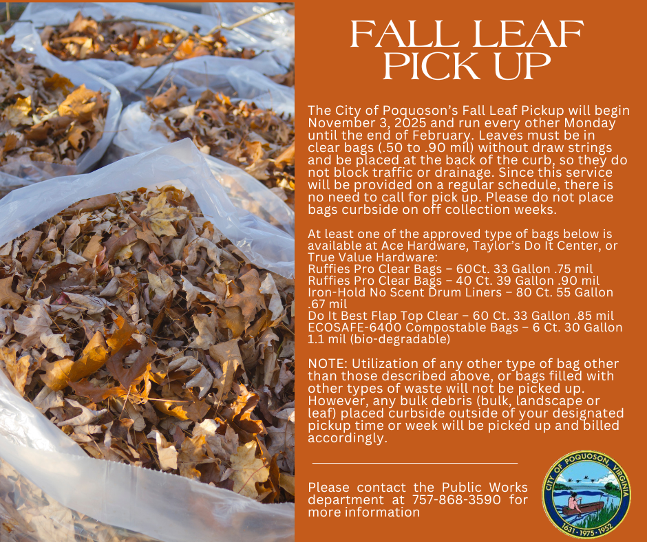 fall leaf pickup 2025